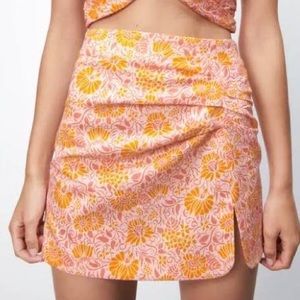 Zara Floral Mini Skirt